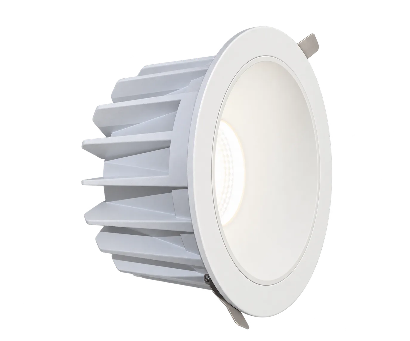 White deep reflector commercial recessed COB downlight